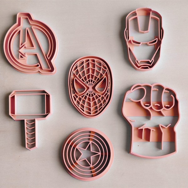 Marvel's Avengers Keksausstecher | Ausstecher | Cookie Cutters | Ausstechform | Keksform | Plätzchenform | Plätzchenausstecher