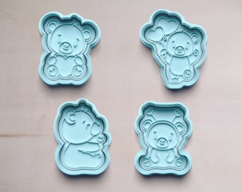 Teddy bear cookie cutter | cookie cutter | Cookie Cutters | cookie cutter | Cookie mold | Cookie mold | Cookie cutter |