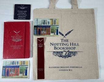 Notting Hill Bookshop Souvenir Gift Pack: Tote Bag, Notebook, Coaster