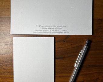 Grand Hyatt Tokyo Notepad and Metal Pen Set