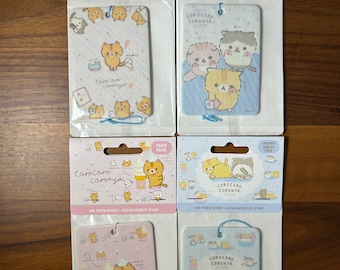 Corocoro Coronya Car Air Freshener Set, San-X Japan (Coconut & Peach)