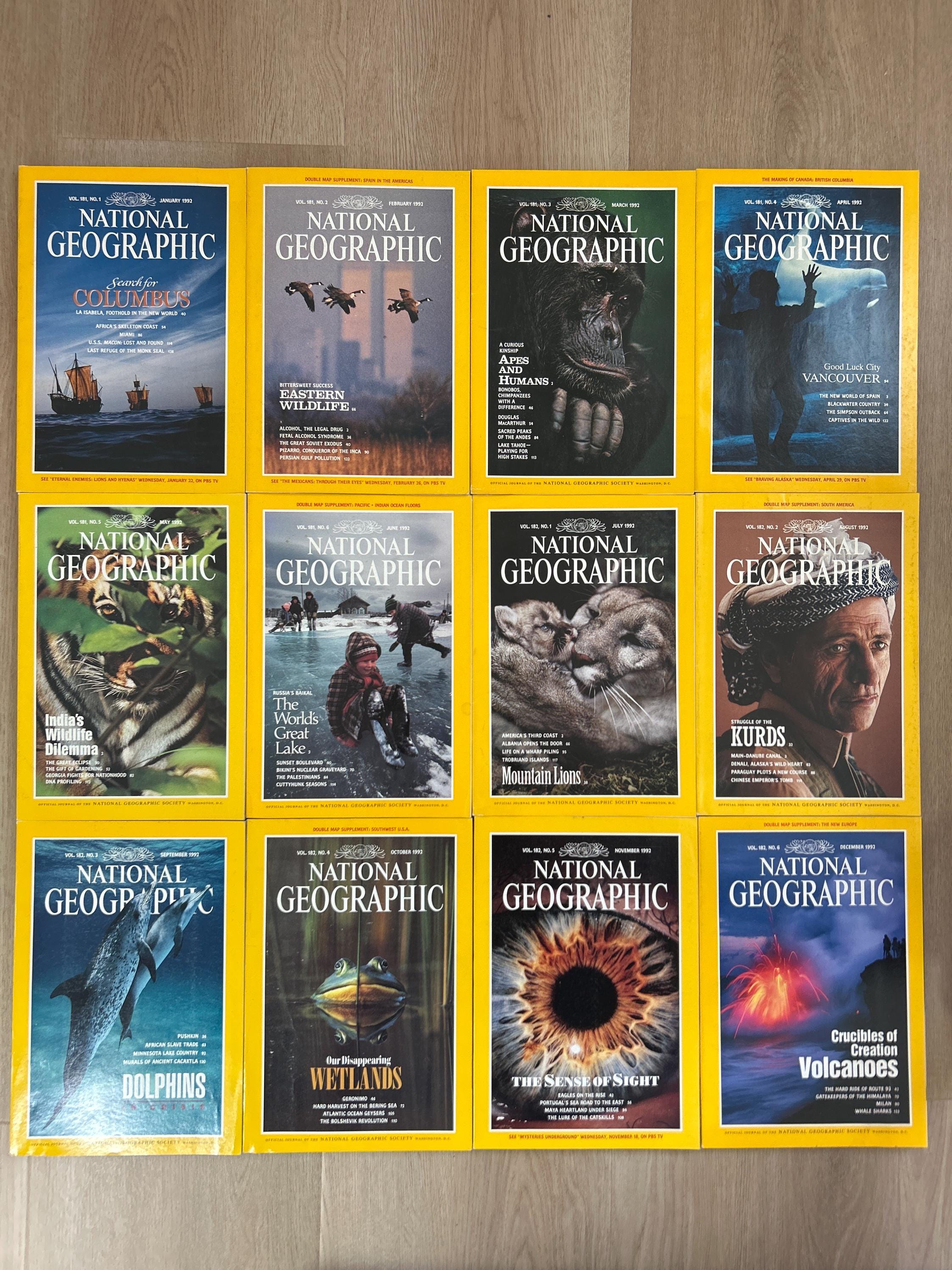 1992 National Geographic Magazine - Etsy