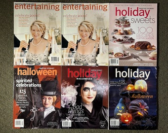 Martha Stewart Halloween Holiday and Living Issues Lot of 6 Free Shipping