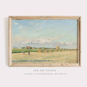 Summer Harvest Country Wall Art | Vintage Downloadable Prints | Landscape Painting Collection | 608