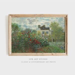 Vintage Rosengarten druckbare Kunst | Englische Cottage Kunst | Schlafzimmer Wanddeko | Digitaler Download | 609