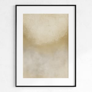 Beige Abstract Print: Minimalist Ombre Wall Art (Digital Download)