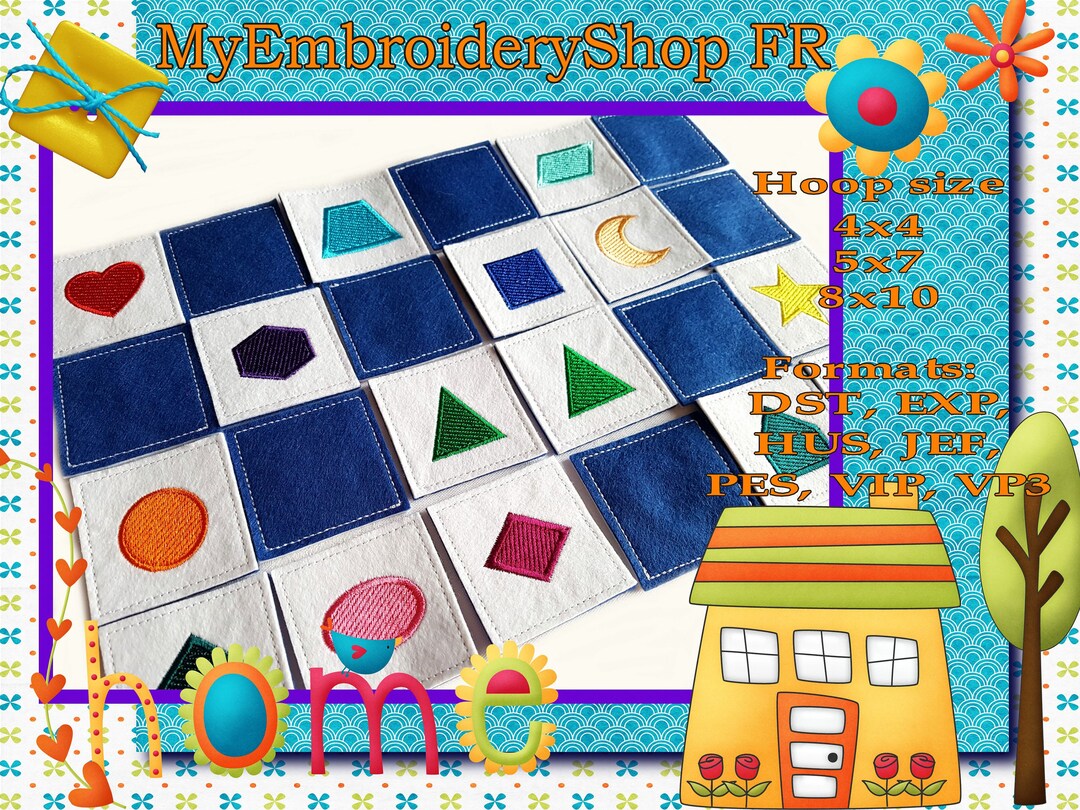 Machine Embroidery ITH Embroidery Kids - Download for Hoop 4x4, 5x7 and ...