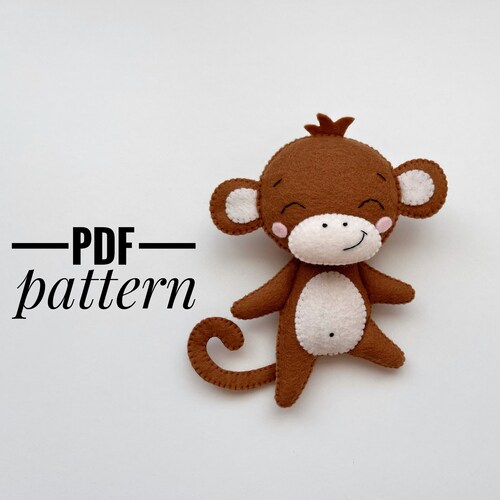 monkey felt template