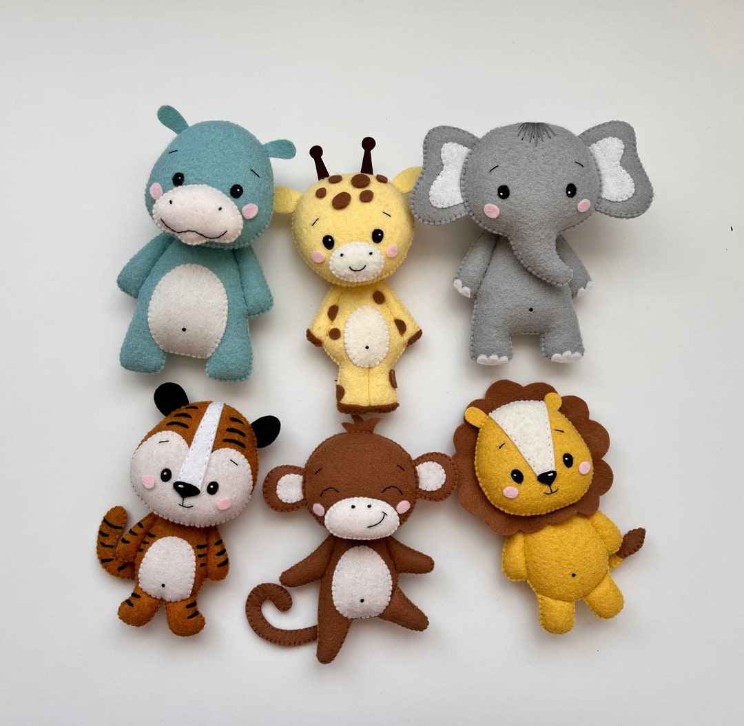 Safari Animals Felt Pattern/ PDF Pattern Etsy