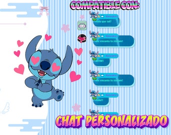 Anime Kawaii CHAT BOX, Twitch, Stream, Astethic, Lofi, Mignon, Superposition, Widged, Uniquement pour streamLABS