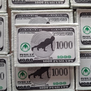 GORUCK Style Morale Patch - G-Note virtual pushup challenge PWAP dollar money