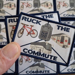 GORUCK Style Morale Patch - Ruck the commute challenge patch PWAP