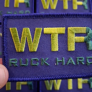 GORUCK Style Morale Patch - WTF Ruck challenge patch by Patches with a Purpose