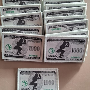 GORUCK Style Morale Patch - G-Note virtuell knäböjsutmaning PWAP dollarpengar