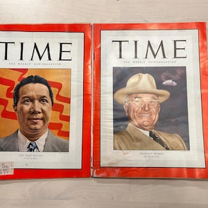 Vintage Time Magazines - Etsy