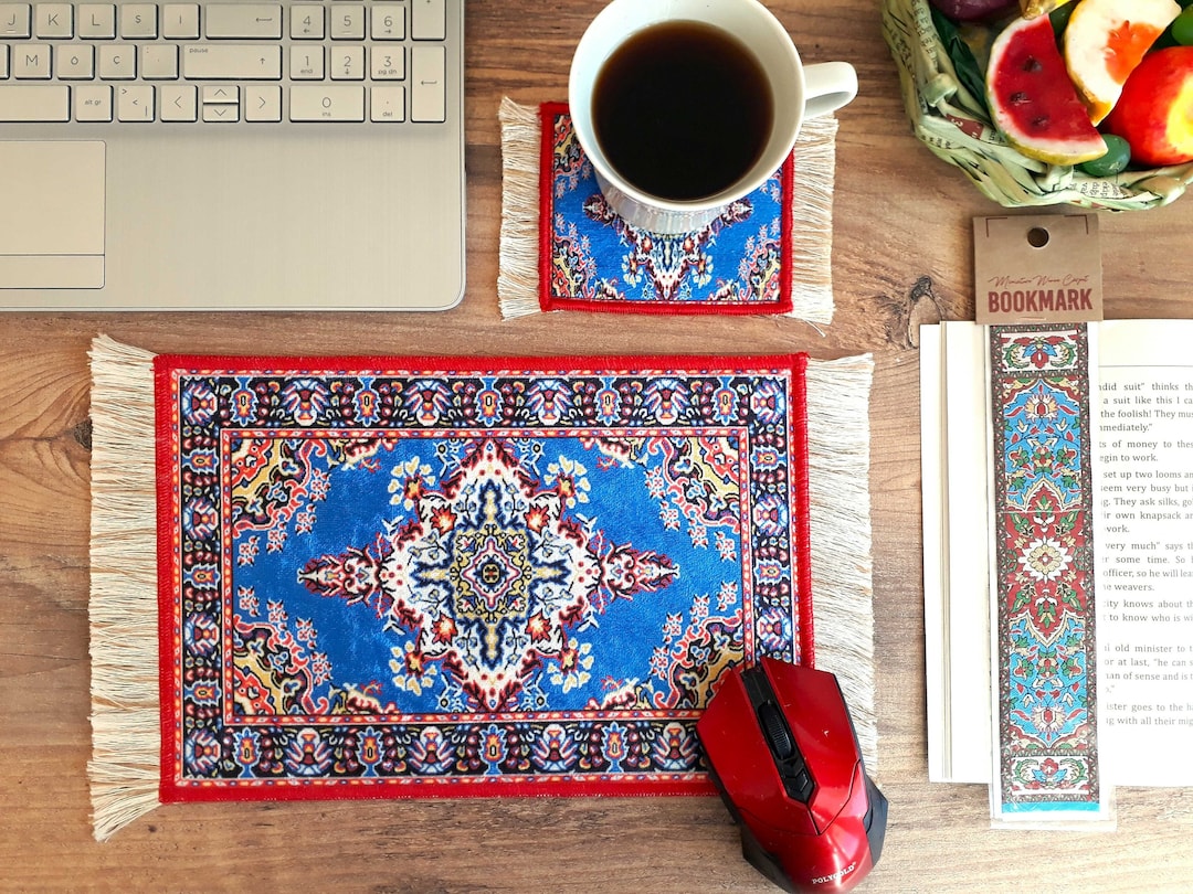 Computer Rug And Mouse Pad Mouse Pad, Beautiful Turkish Carpet Mousepad, Rug Mouse Mat, Office ...