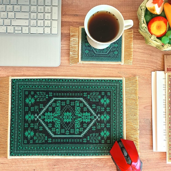 Mousepad, Beautiful Persian Rug Mouse Pad, Carpet Mouse Mat, Office Decor, Computer Accessory, Gift Set