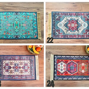 Tapis de nourriture pour chien, antidérapant, imperméable, napperon pour chat/chien, tapis turc, tapis de gamelle pour animal de compagnie, cadeau chat et chien image 9