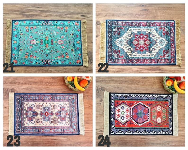 Tapis de nourriture pour chien, antidérapant, imperméable, napperon pour chat/chien, tapis turc, tapis de gamelle pour animal de compagnie, cadeau chat et chien image 9