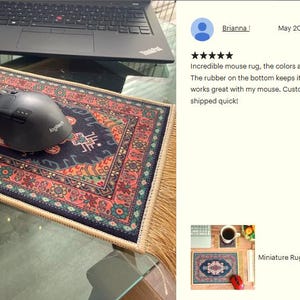 Mousepad, Beautiful Turkish Rug Mouse Pad, Carpet Mouse Mat, Office ...