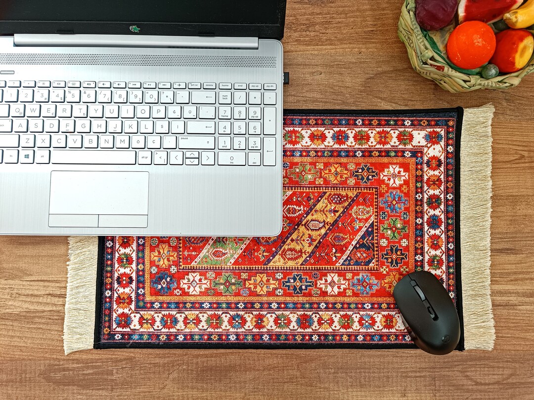 Mouse Pad Tuft Rug Large Mouse Pad, Beautiful Turkish Carpet Mousepad, Rug Mouse Mat ...