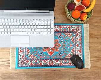 Grand tapis de souris, beau tapis turc, tapis de souris, déco de bureau, accessoire pour ordinateur, coffret cadeau