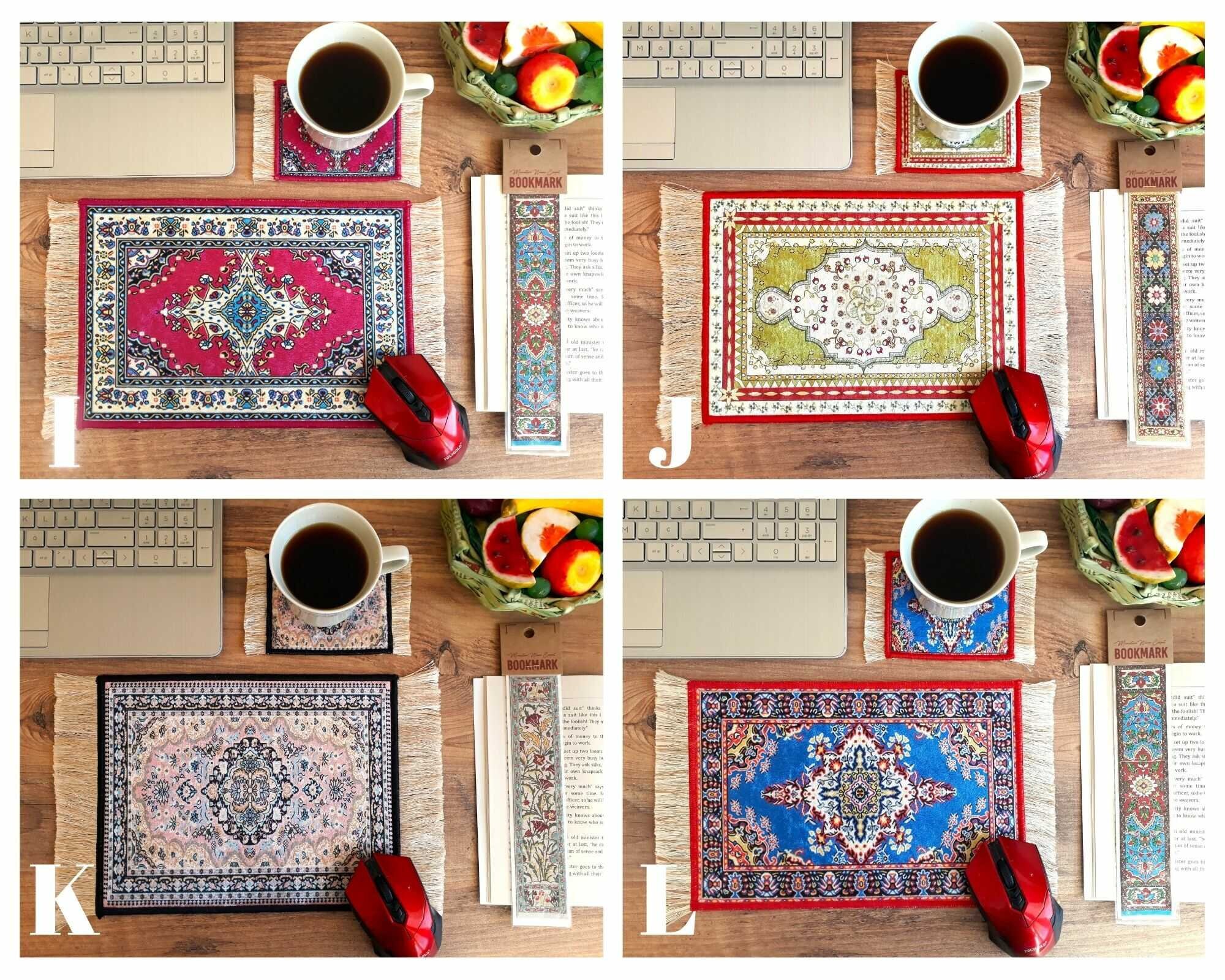 Turkish Rug For Computer Mouse Pad, Beautiful Turkish Carpet Mousepad, Rug Mouse Mat, Office ...