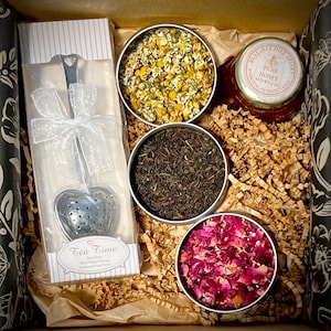Loose Leaf Tea Gift Box | Custom Organic Tea Sampler | Pick 3 Varieties | Artisan Tea Gift Set | Organic tea | Gift box | Custom made