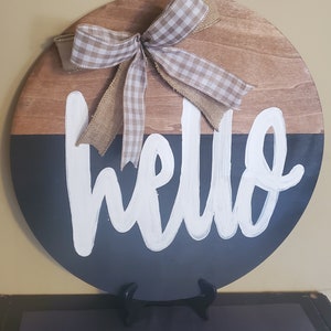 18 inch Hello Door Hanger
