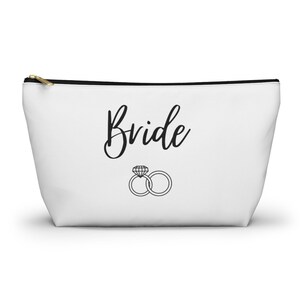 Bride cosmetic bag, Bride gift, Gift for bride, Destination wedding toiletry bag, Wedding cosmetic bag