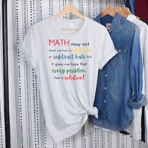 Math teacher shirt, High school teacher, Elementary school Teacher, Junior high teacher, Math teacher tee