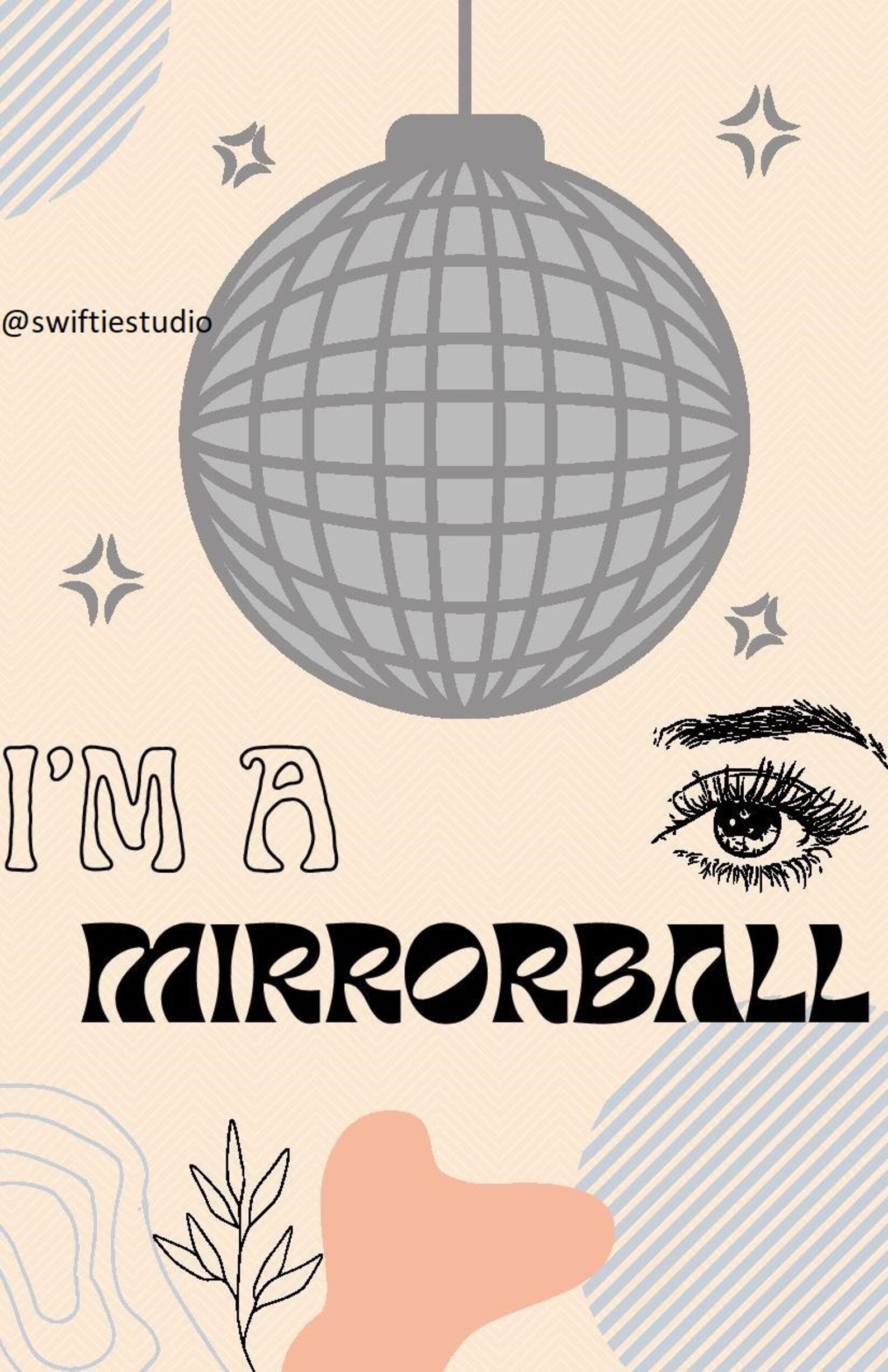 Taylor Swift Mirrorball Poster Etsy