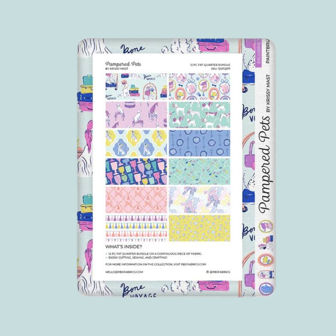 Pampered Pets 12-piece Fat Quarter Bundle, Paintbrush Studio