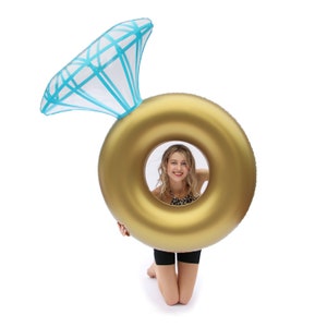 Diamond Ring Pool Float for Wedding Engagement Bachelorette Party, Bridal Favors, Bride To Be, Bridesmaids, Decoration Gift Ideas for Adults