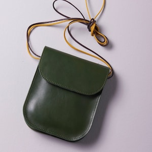 Crossbody Leather Bag Real Leather Shoulder Bag Leather Travel Bag Green
