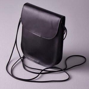 Crossbody Leather Bag Real Leather Shoulder Bag Leather Travel Bag Black