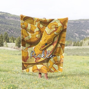 Banana Ball Python Blanket Banana Ball Python Throw Blanket Banana Ball Python Gift Banana Ball Python Adult Kid Blanket Ball Python Gifts