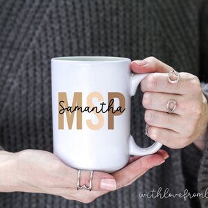 Master of Science Psychology Mug, MSP 2023, Master of Psychology, Custom MSP Graduate Gift, Personalized MSP Graduation Gift
