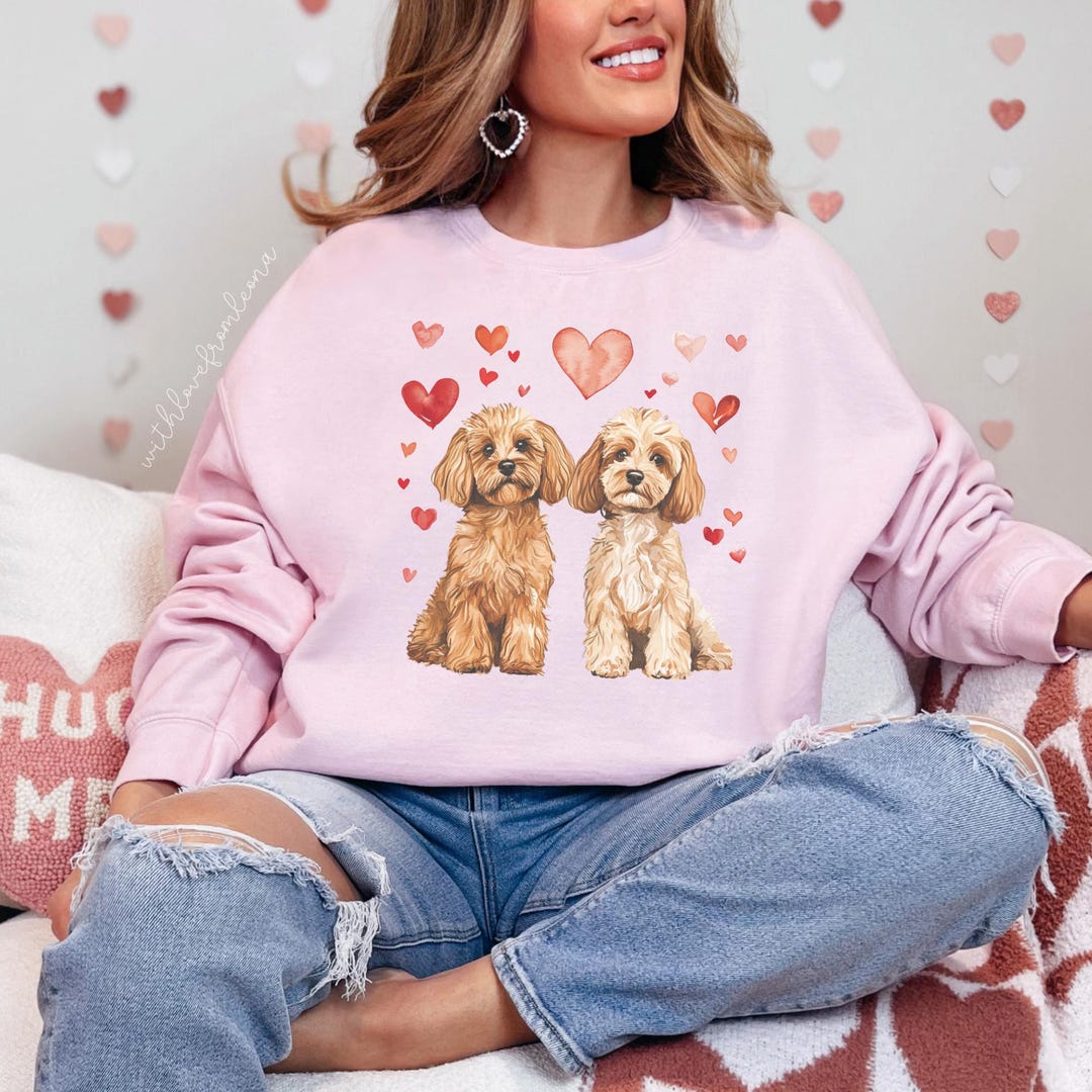 Cavapoo Dog Valentines Day Sweater Cavapoo Valentines Day Party ...
