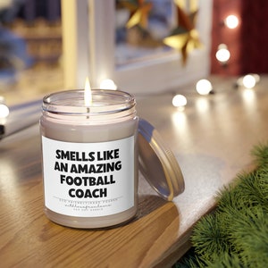 Football Coach Candle Gift, Football Coach Candle, Football Coach Birthday Gift, New Football Coach Gift, Thank You Gift