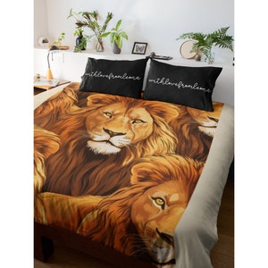 Lion Blanket - Lion Throw Blanket - Lion Fleece Blanket - Lion Adult Kid Blanket - Lion Gifts Her Him - Custom Name Gift