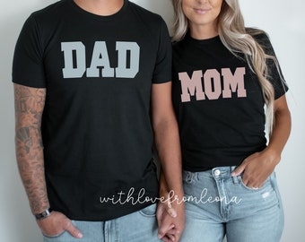 Gender Reveal, Varsity Style Gender Reveal Shirts, Mom Shirt, Baby Announcement Shirt, Gift for New Parents, Pregnancy Announcement