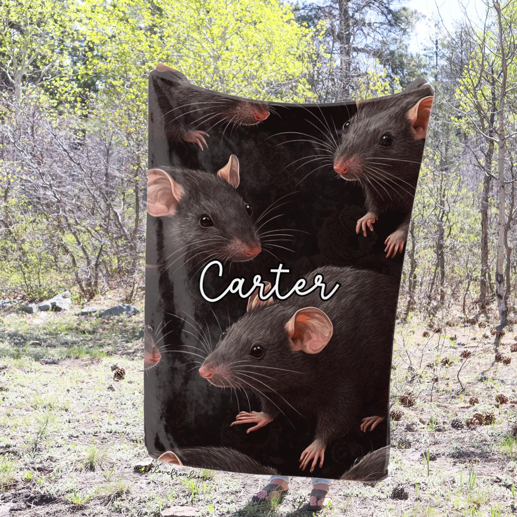 Rats Blanket Rats Throw Blanket Rat Fleece Blanket Rats Adult Kid