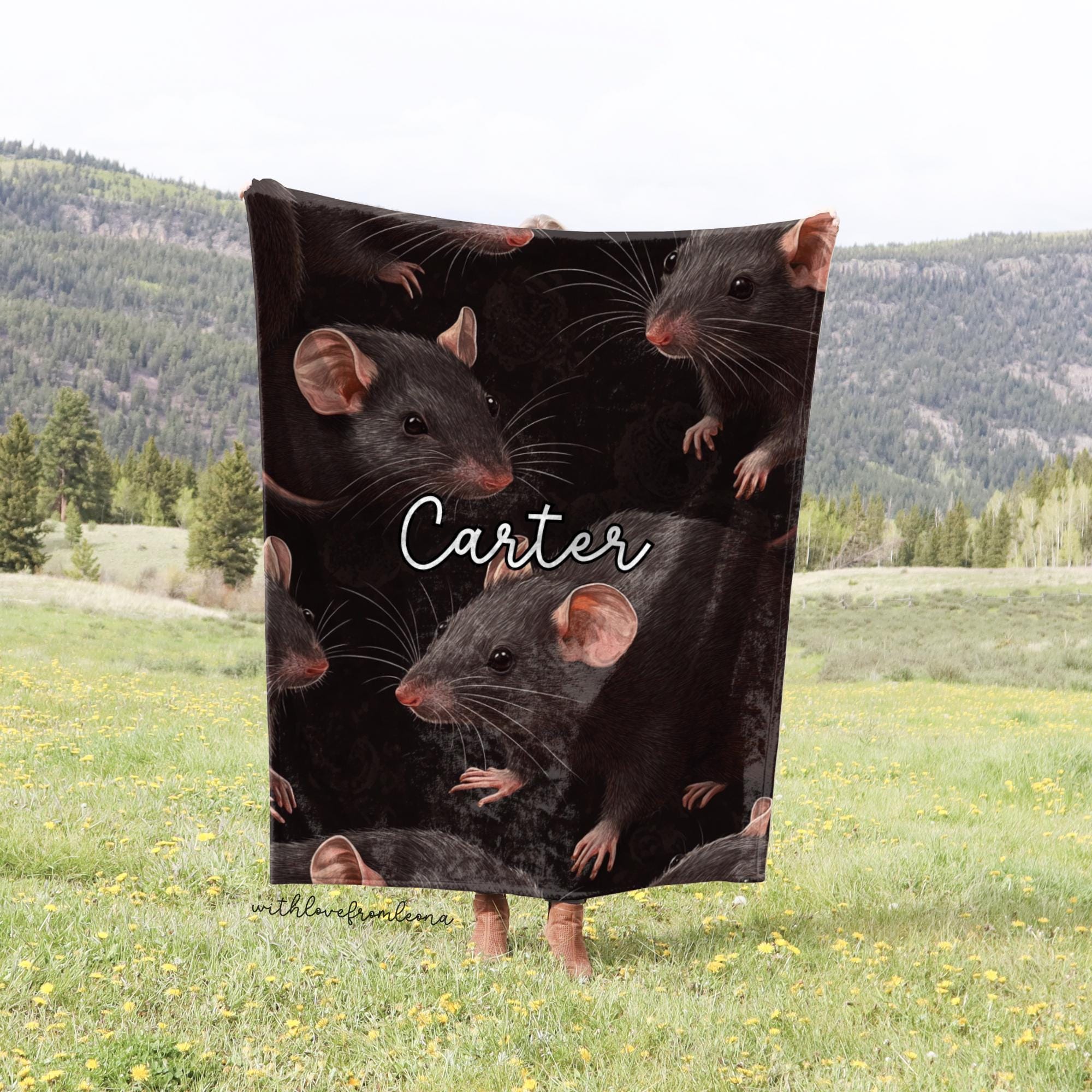 Rats Blanket Rats Throw Blanket Rat Fleece Blanket Rats Adult Kid