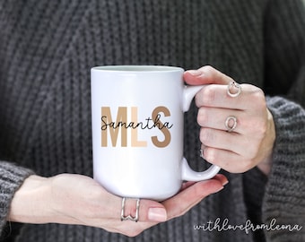 Master of Library Science Mug, MLS 2023, Master of Library Science Gift, Custom MLS Graduate Gift, Personalized MLS Graduation Gift