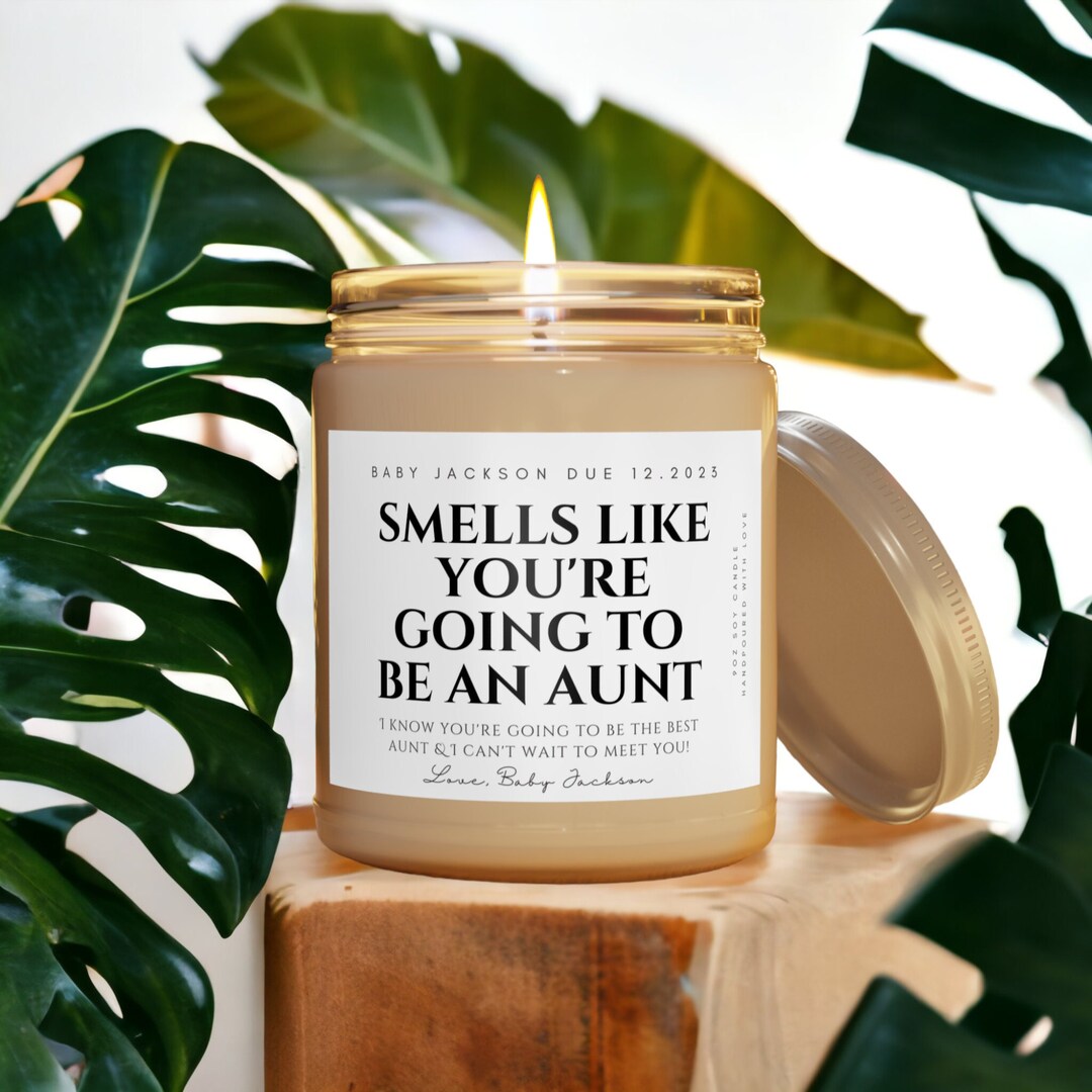 Pregnancy Announcement for Aunt Candle Going to Be an Aunt Candle