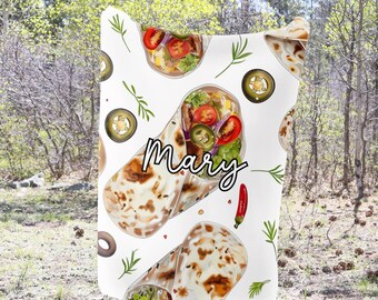 Burritos Blanket Burrito Throw Blanket Fleece Blanket Burritos Adult Kid Blanket Burrito Gift Her Him Burritos Custom Name Gift