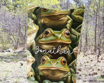Frogs Blanket Frogs Throw Blanket Frog Fleece Blanket Frogs Adult Kid Blanket Frog Gift Her Him Frogs Custom Name Gift