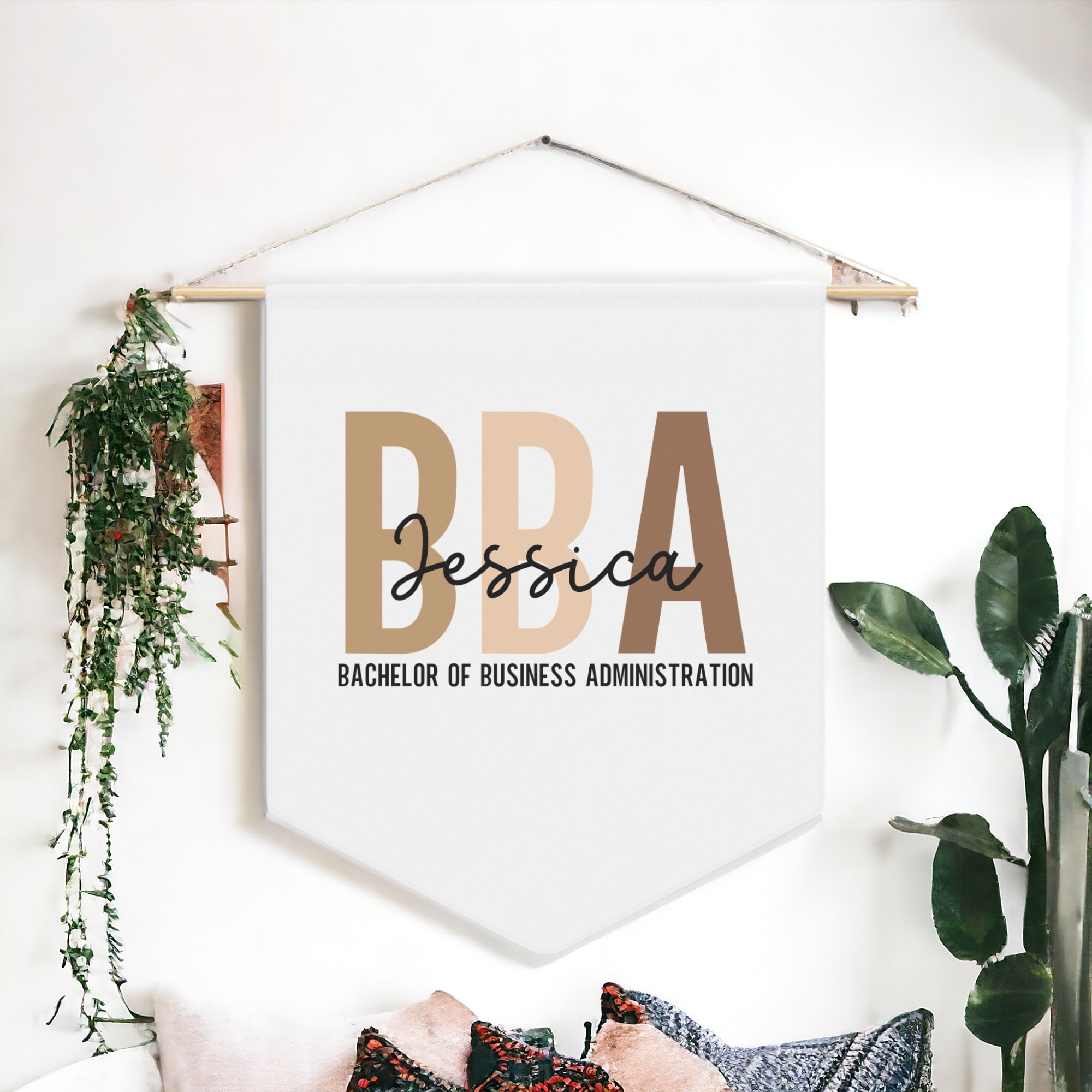 Bachelor of Business Administration Banner BBA Gift Grad Gift Custom ...
