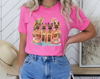 Summer Belgian Malinois Shirt Maligator Mom Shirt Dog Mama Shirt Belgian Malinois Tshirt Summer Graphic Tee Belgian Malinois Mom